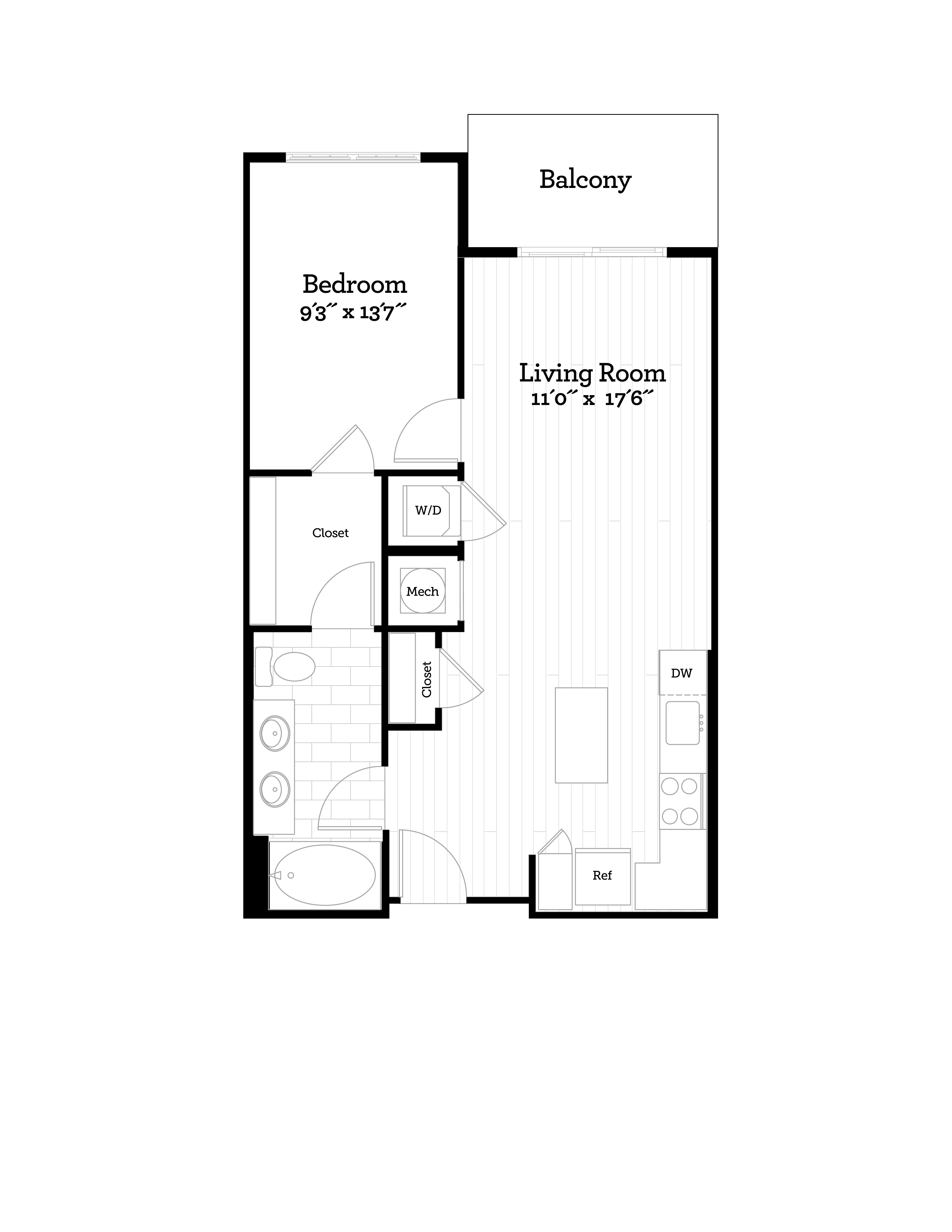 Apartment 405 floorplan
