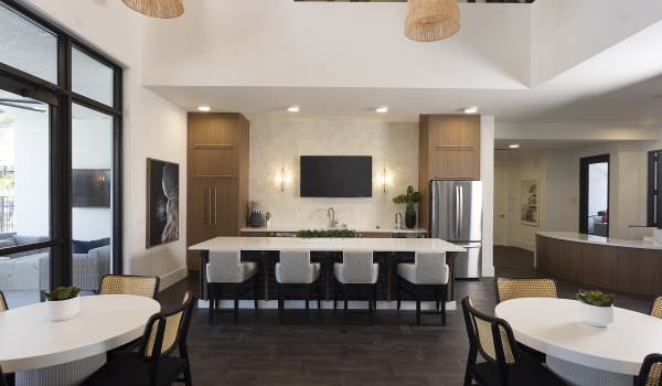 Club House Entertainment Kitchen with Seating