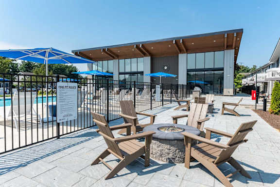 Fire Pits with seating at Addison at Princeton Meadows