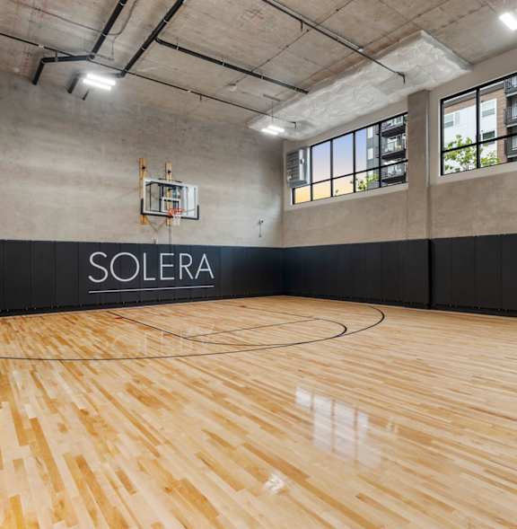 Bright Basketball Court at Solera Apartments, Washington, 98056