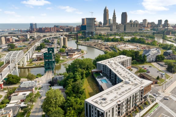 an aerial view of philadelphia and the schuylkill river