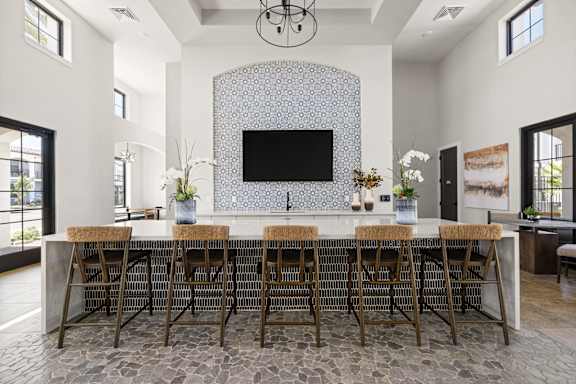 Modern bar area at Stella, San Tan Valley Arizona