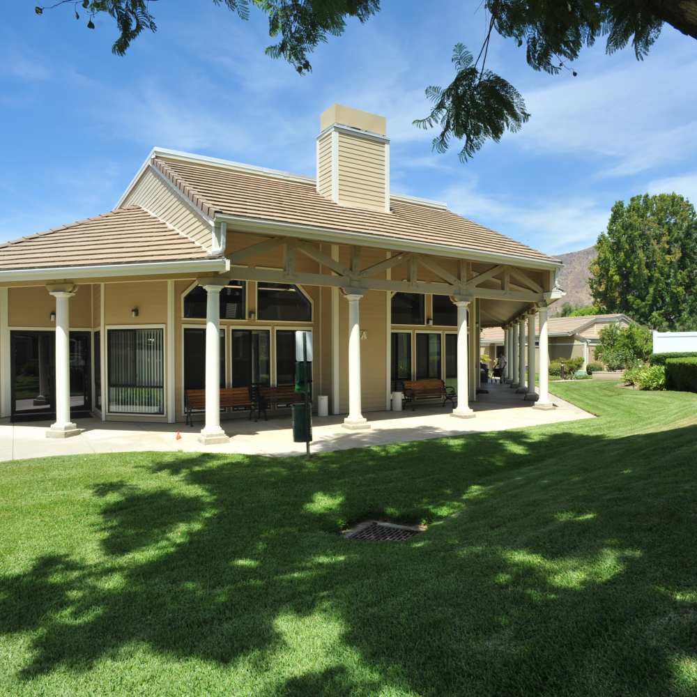 Exterior of the recreation center at Glendora Gardens in Glendora, California