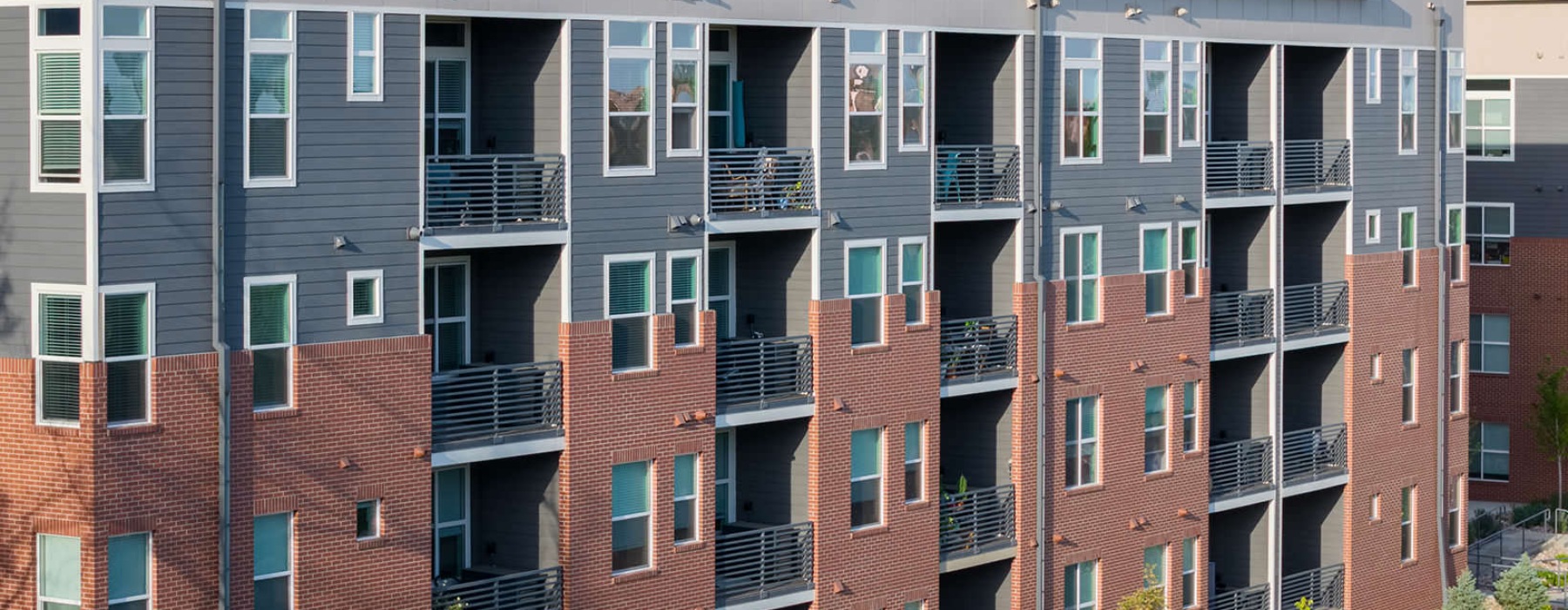 Residences at Nova West apartments with private balconies