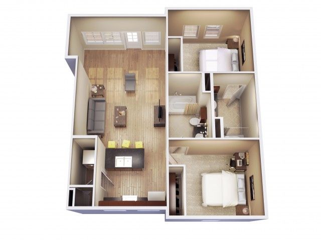 B1 - 2 Bed 2 Bath