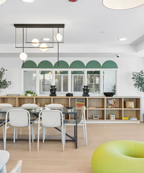 Coworking space at Mily on Green in Philadelphia, Pennsylvania