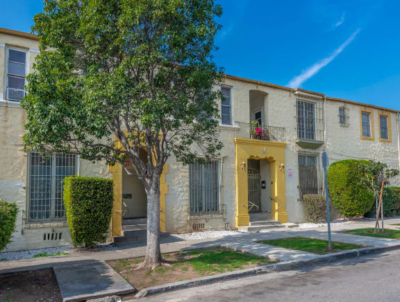 Street view of front of building
