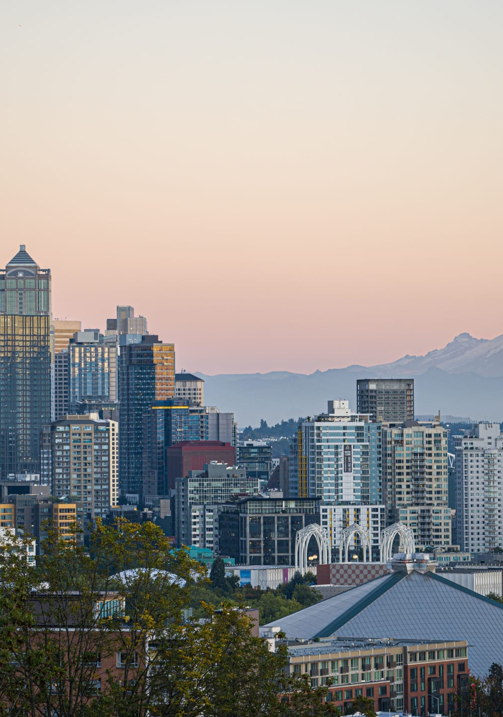 View of the city near 2900 on First Apartments in Seattle, Washington