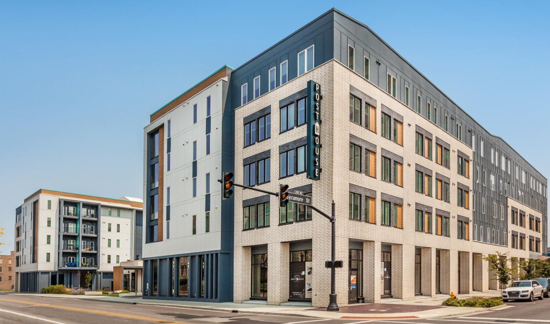 Apartment building exterior