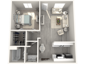 a 1 bedroom floor plan | the country club at muirfield