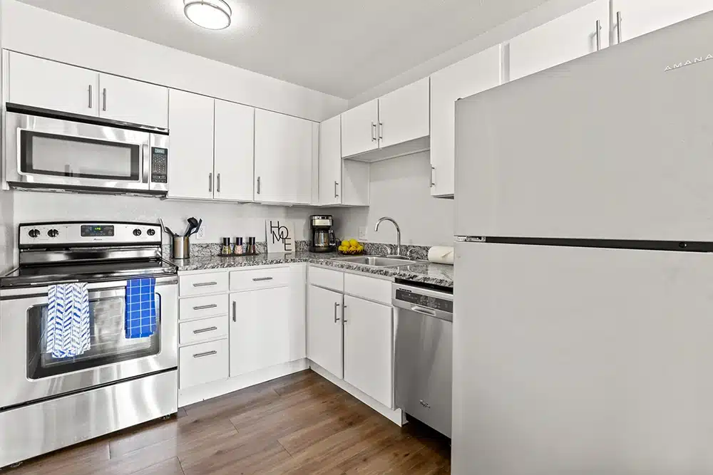 kitchen with stainless steel appliances