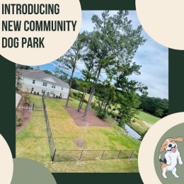 a graphic of a dog park
