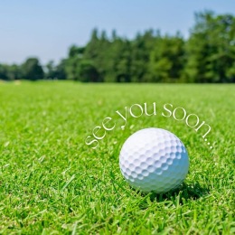 a golf ball in a field