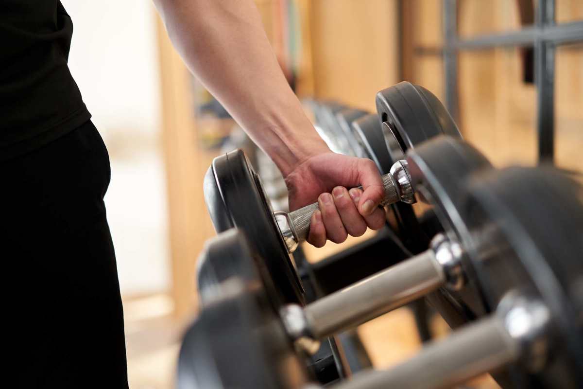 Fitness center at Falcon Crest Apartments in Louisville, Kentucky