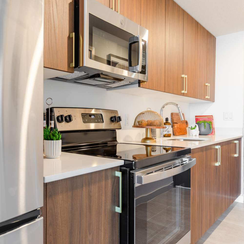 Well equipped kitchen at Alture Westland in Hialeah, Florida