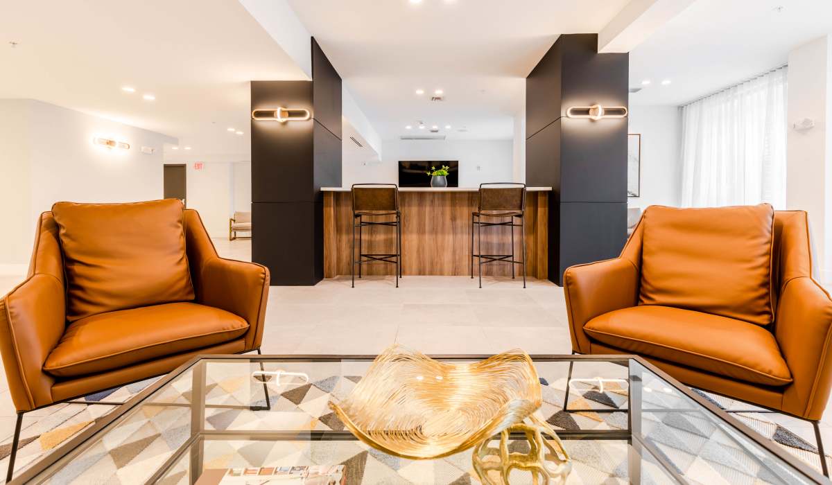 Living room at Alture Westland in Hialeah, Florida