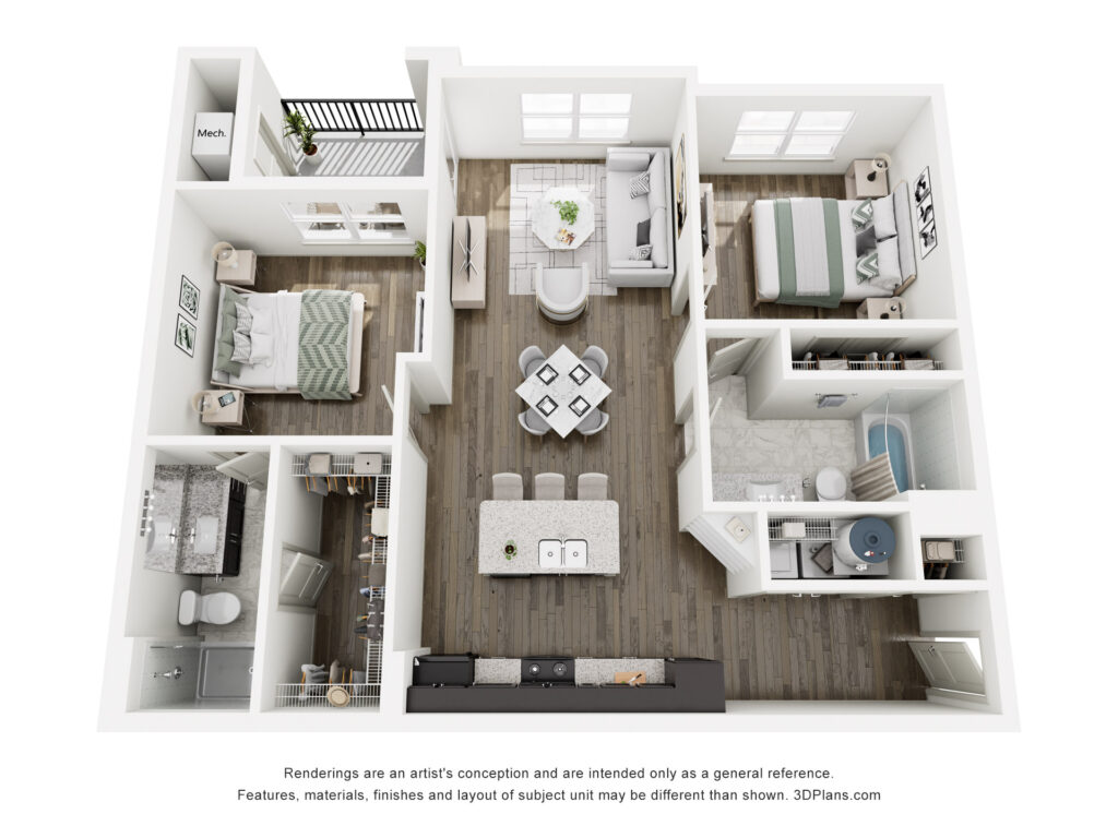 2 Bedroom at Terrace at Highland Hills