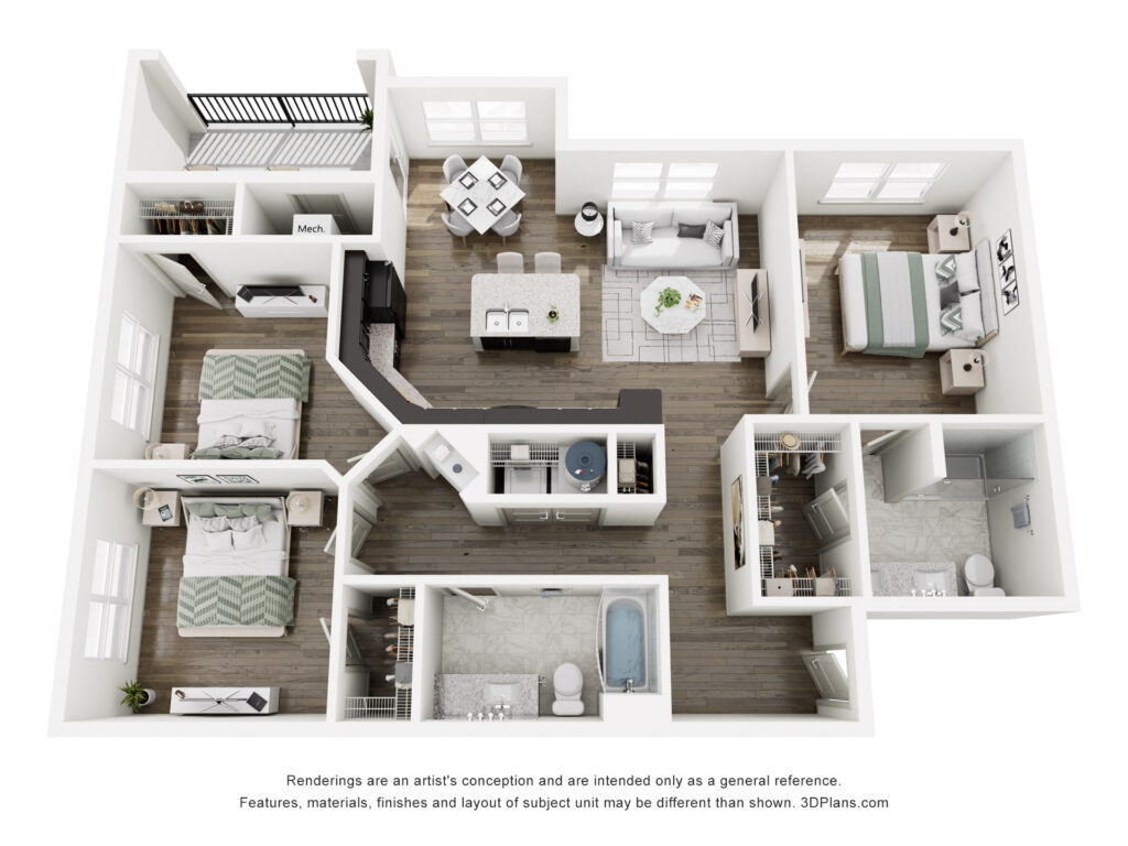 3 Bedroom at Terrace at Highland Hills