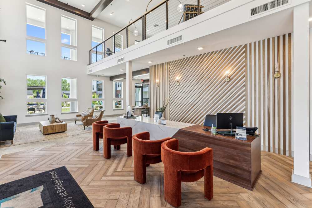 Business center with large seating area at Mosby Bridge Street in Huntsville, Alabama