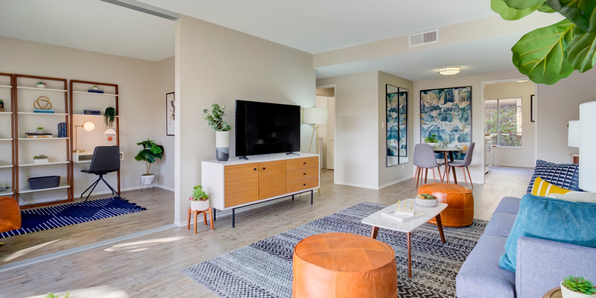 Modern Living Room View at Sofi Thousand Oaks in Thousand Oaks, California.