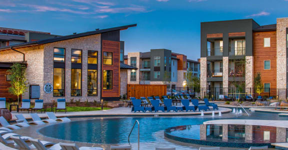 a swimming pool at the residences at city center apartments