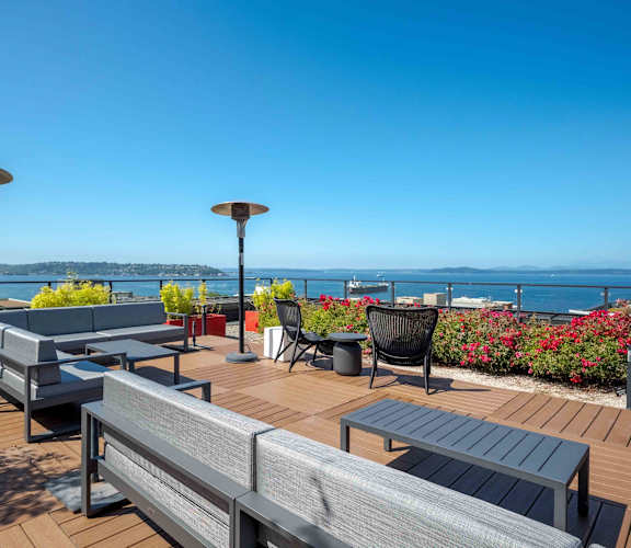 Spacious Patio With Sitting Arrangements at Astro, Seattle, WA, Washington , 98109