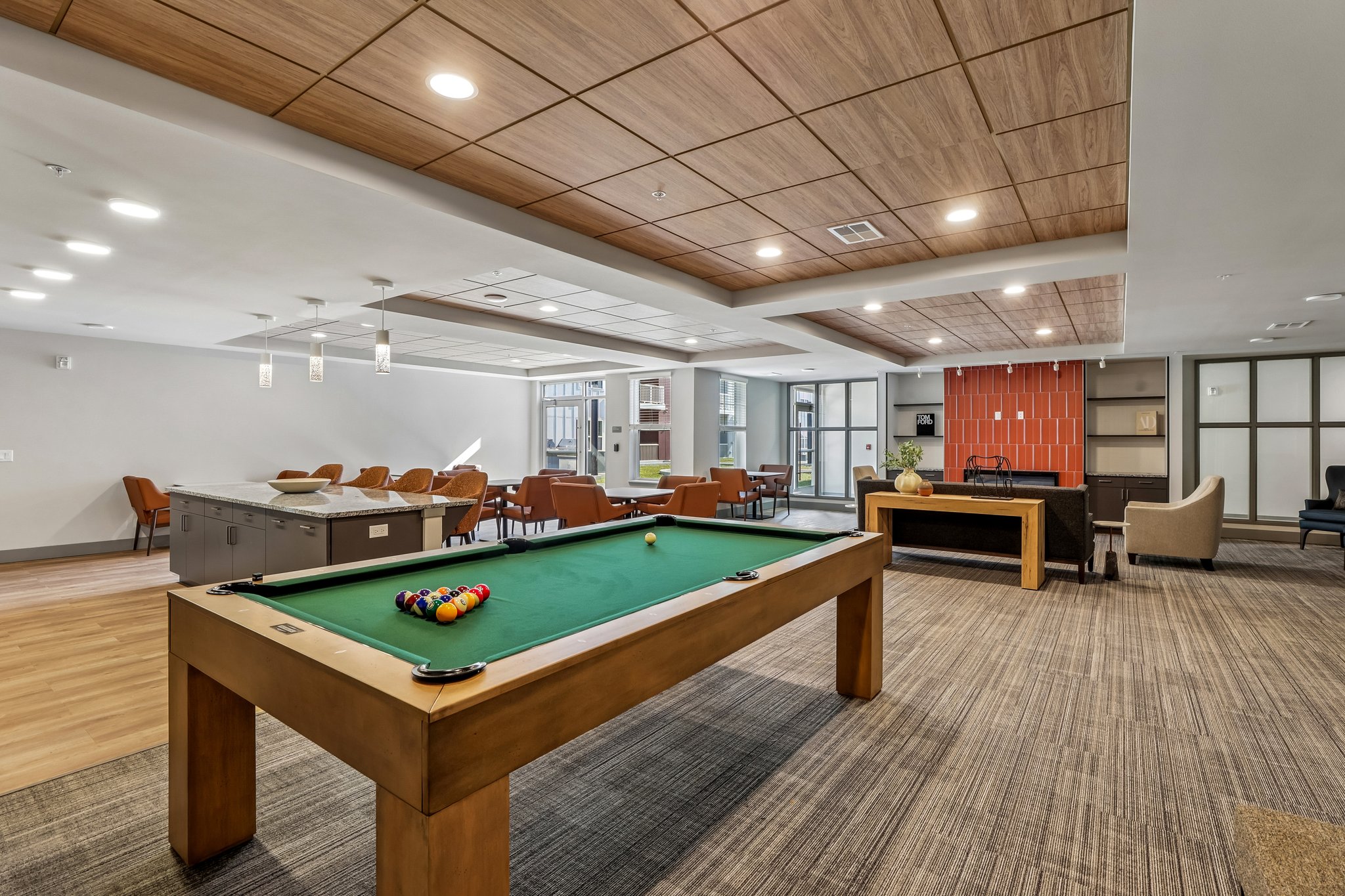 The Victoria at Huxley Yards – Resident Clubhouse and Community Gathering Space in Madison, WI