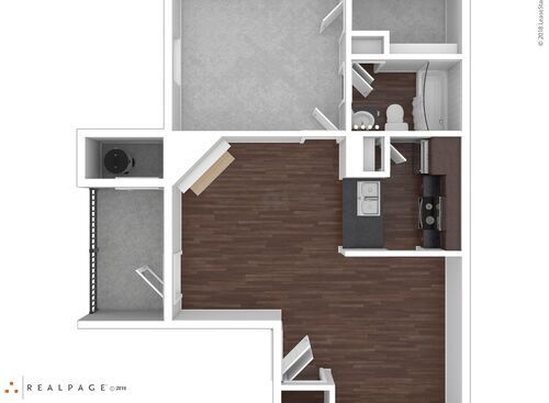 1A: Beds - 1: Baths - 1: SqFt Range - 623 to 623