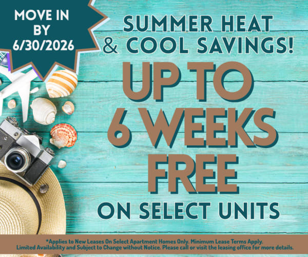 North Bend Living Up to 6 Weeks Free on select units. Terms and conditions apply.