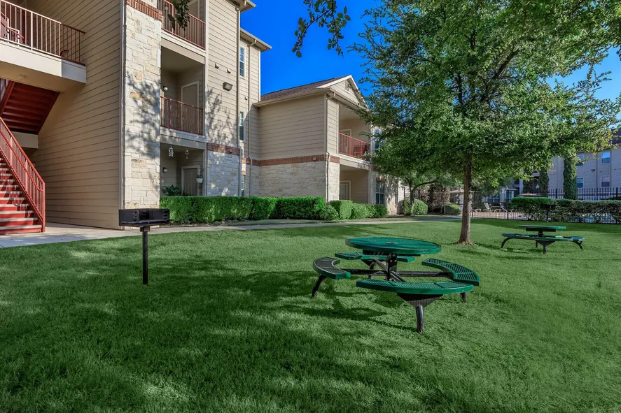 outdoor seating grilling and picnic area