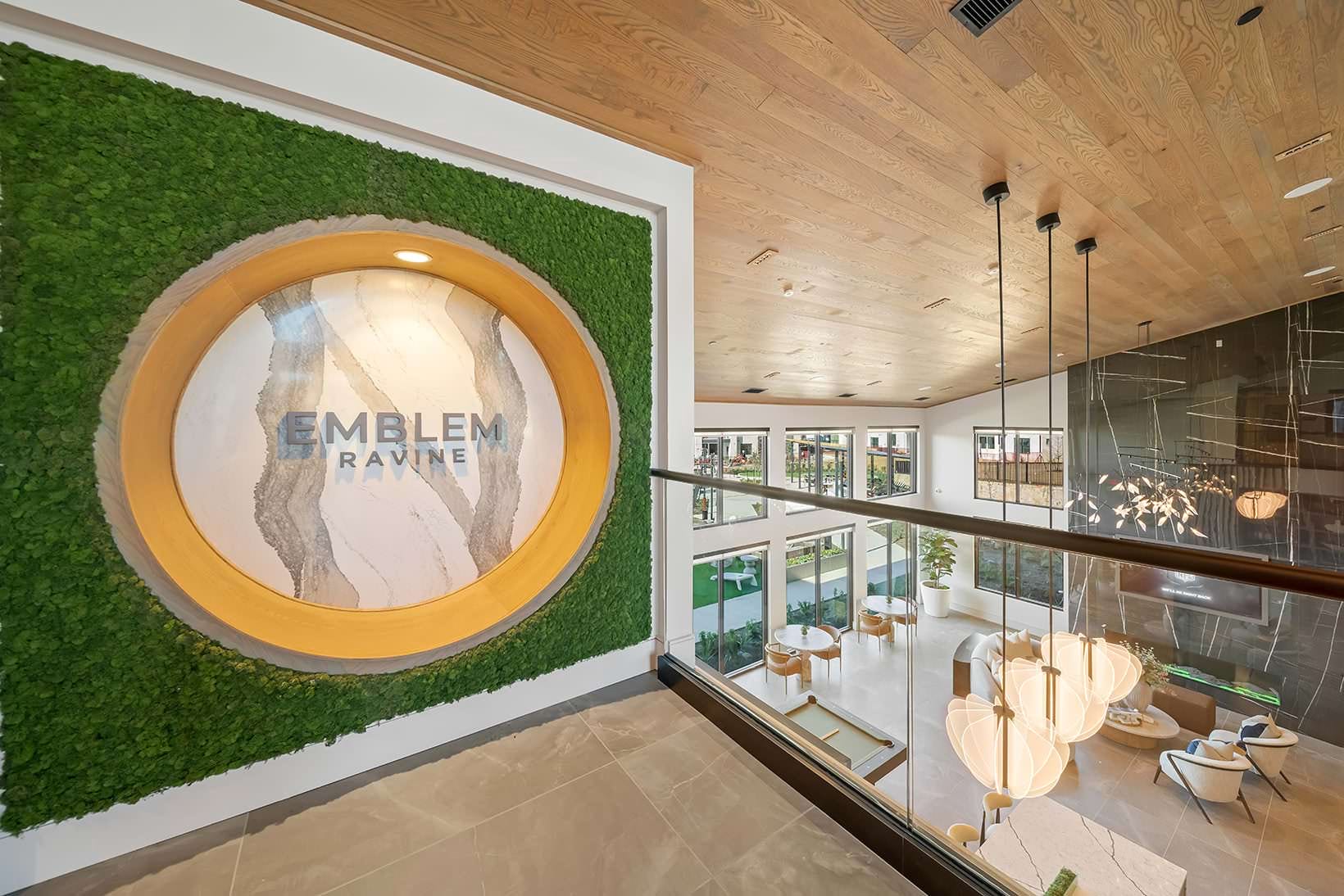 second floor clubhouse landing