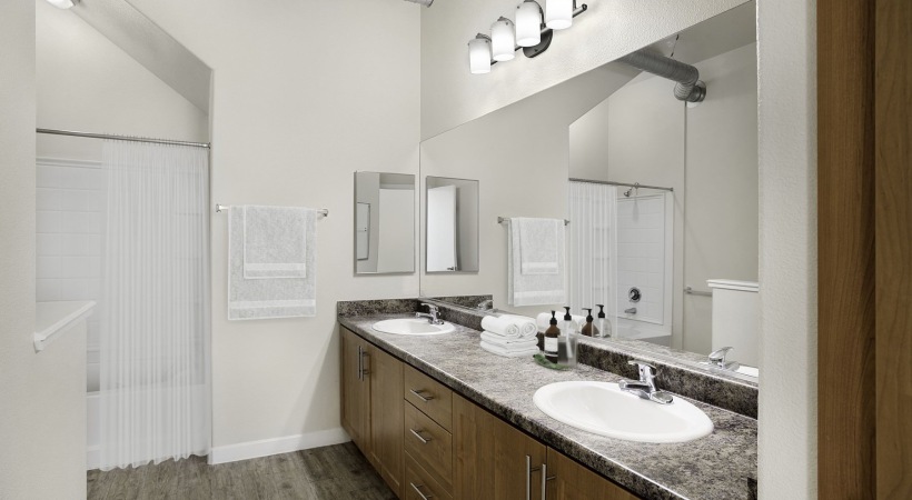 open bathroom with good lighting