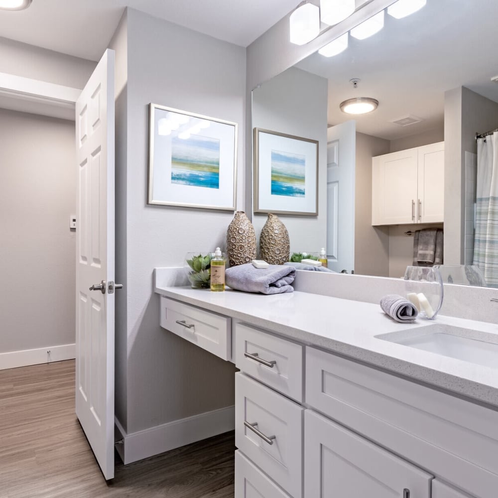 Bathroom area at Lakes At Lewisville in Lewisville, Texas 