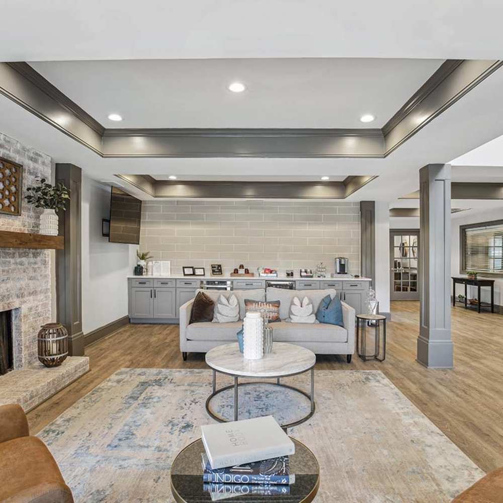 Community clubhouse at Grande Oaks in Roswell, Georgia