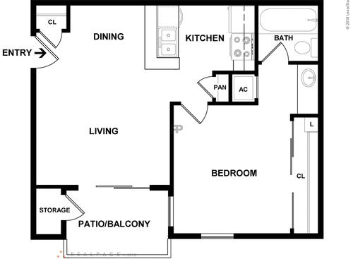 AEF01: Beds - 1: Baths - 1: SqFt Range - 465 to 465