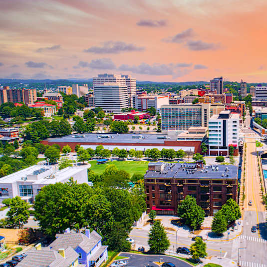 Aerial View of City at Ardmore at Prosperity, Tennessee, 37932