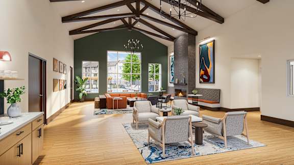 Luxurious Clubhouse at Anson Crossing Apartments, Maxwell, TX