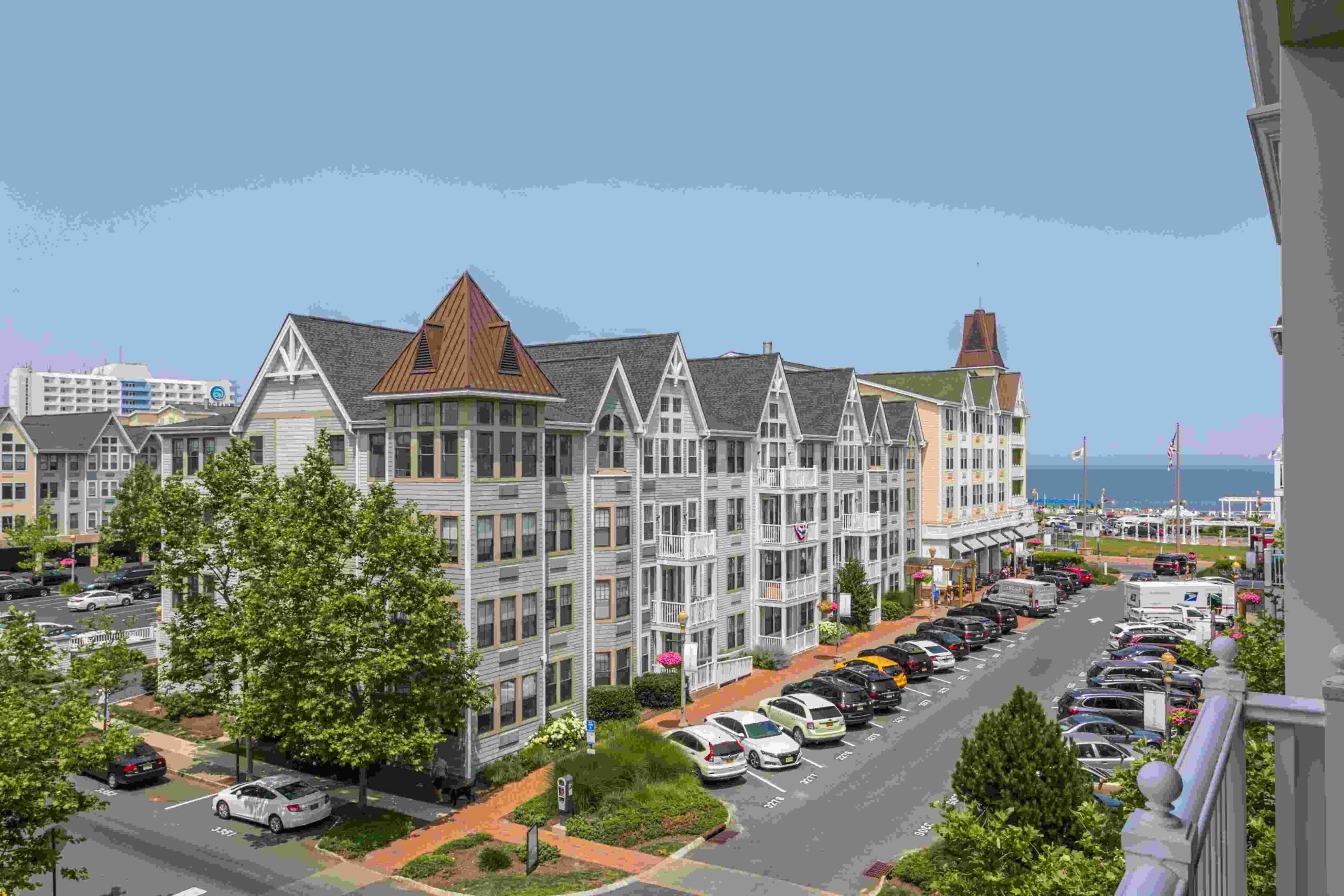 Pier Village apartment buildings
