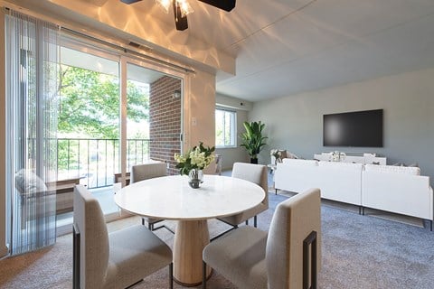 Modern dining room at Tuscarora Creek, Virginia, 20175