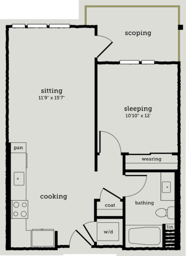 Alexan Webster One Bedroom Floor Plan A4
