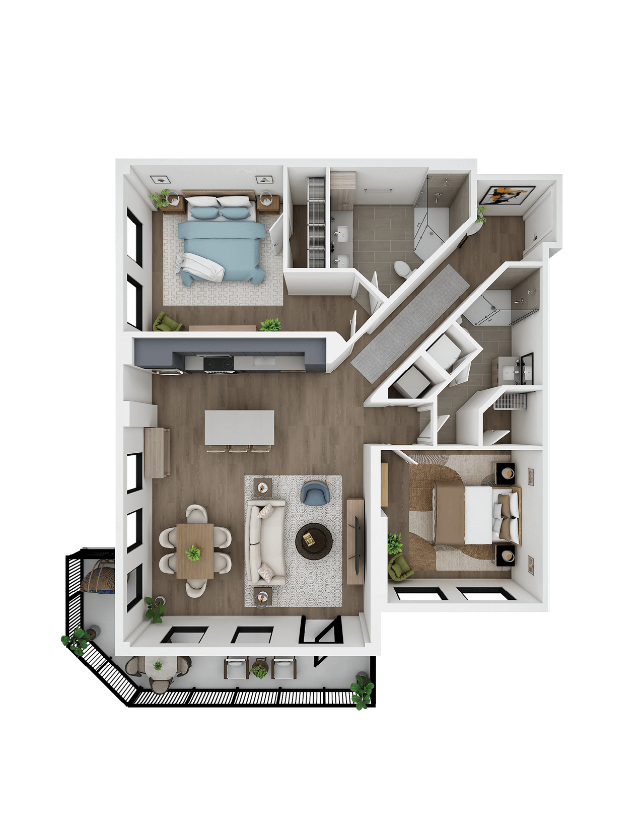 Floor Plan Image of Apartment Apt W-0802