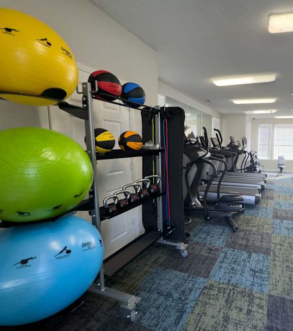 Large Fitness Center at Enclave at Wolfchase in Cordova, TN