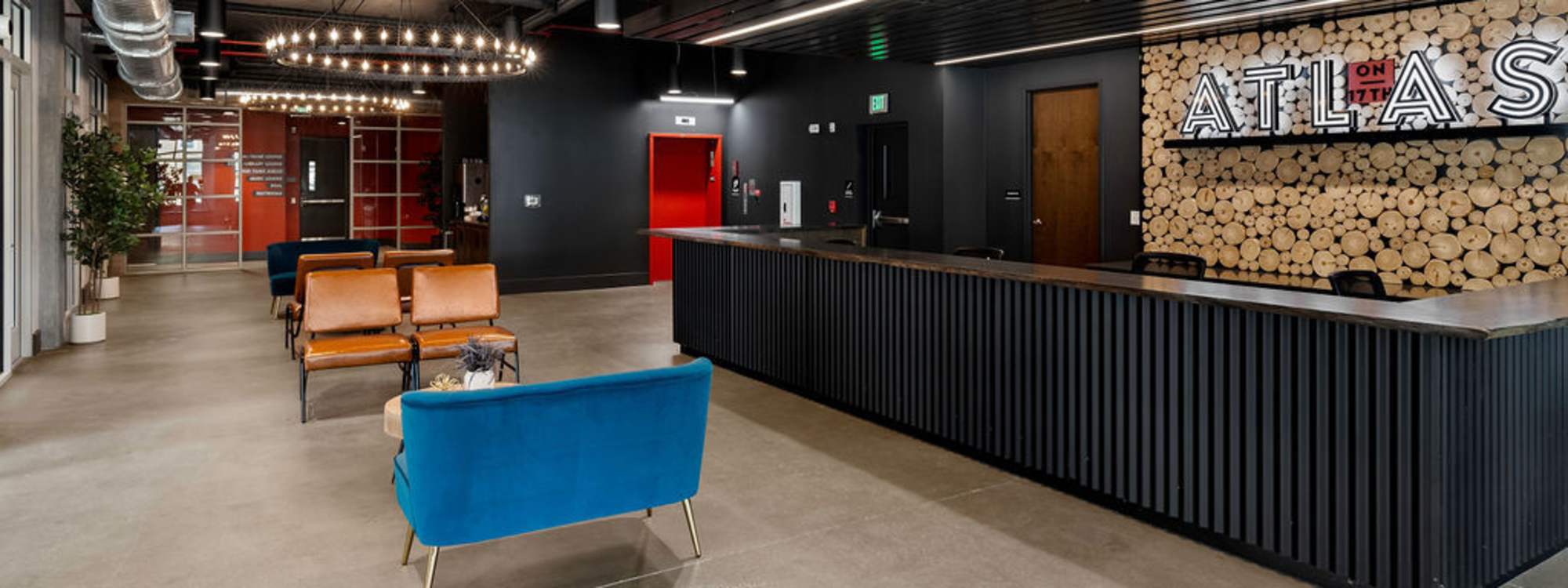 Community clubhouse at Atlas on 17th in Bloomington, Indiana