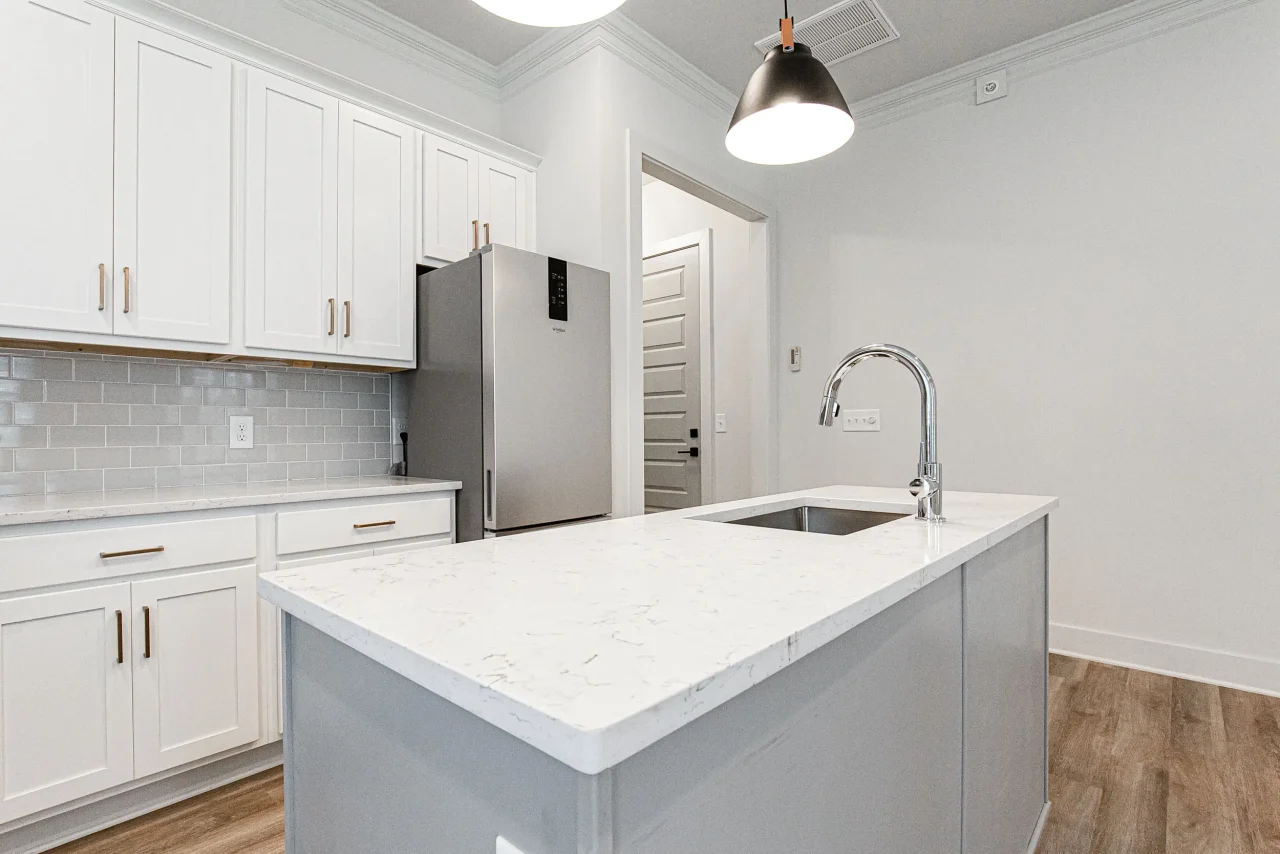 the one clemson off campus living near clemson university kitchen white cabinets 1