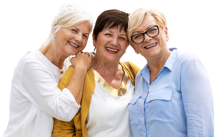 Town Village Crossing | Group of senior women smiling
