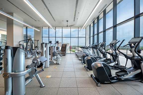 Gym with Treadmills at Eastline Residences Apartments, Dallas, TX, 75206