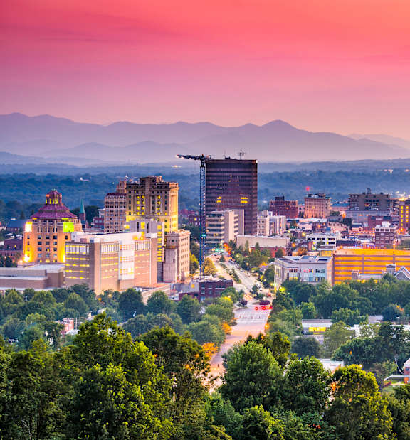 Beautiful View at Skyland Exchange Apartments in Asheville, NC