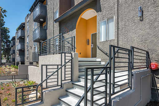 stairway to building entrance