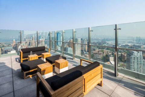 outdoor space with seating