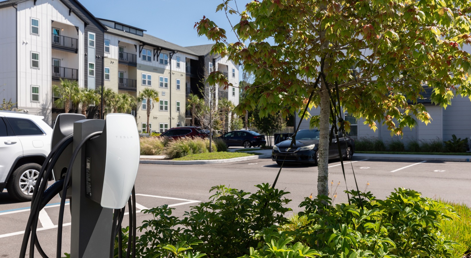 EV Charging Station at Madison Waterstar apartment complex in Kissimmee Florida.